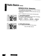 Предварительный просмотр 11 страницы Panasonic CQ-FX85LEN Operating Instructions Manual