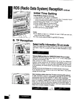 Предварительный просмотр 15 страницы Panasonic CQ-FX85LEN Operating Instructions Manual