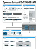 Panasonic CQ-HR1003U Operating Instructions Manual предпросмотр