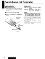 Предварительный просмотр 13 страницы Panasonic CQ-HR1003U Operating Instructions Manual