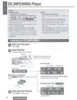 Предварительный просмотр 21 страницы Panasonic CQ-HR1003U Operating Instructions Manual