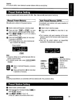 Предварительный просмотр 35 страницы Panasonic CQ-HR1003U Operating Manual