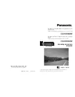 Preview for 1 page of Panasonic CQ-HX1003W Operating Instructions Manual