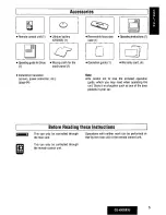 Предварительный просмотр 5 страницы Panasonic CQ-HX2083U Operating Manual