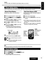 Предварительный просмотр 35 страницы Panasonic CQ-HX2083U Operating Manual