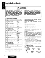 Предварительный просмотр 64 страницы Panasonic CQ-HX2083U Operating Manual