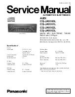 Panasonic CQ-JA1060L Service Manual предпросмотр