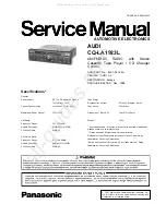 Panasonic CQ-LA1923L Service Manual preview