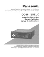 Предварительный просмотр 1 страницы Panasonic CQ-R115SEUC Operating Manual