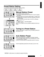 Предварительный просмотр 11 страницы Panasonic CQ-R115SEUC Operating Manual