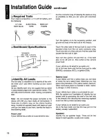 Предварительный просмотр 18 страницы Panasonic CQ-R115SEUC Operating Manual