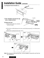 Предварительный просмотр 22 страницы Panasonic CQ-R115SEUC Operating Manual