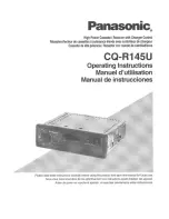 Panasonic CQ-R145 Operating Manual предпросмотр