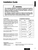 Предварительный просмотр 17 страницы Panasonic CQ-R145 Operating Manual