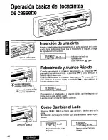 Предварительный просмотр 48 страницы Panasonic CQ-R145 Operating Manual