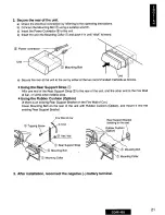 Предварительный просмотр 21 страницы Panasonic CQ-R145U Operating Manual