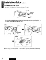 Предварительный просмотр 22 страницы Panasonic CQ-R145U Operating Manual