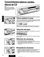 Предварительный просмотр 50 страницы Panasonic CQ-R145U Operating Manual