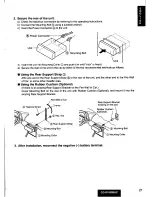 Предварительный просмотр 21 страницы Panasonic CQ-R155 Operating Operating Instructions Manual