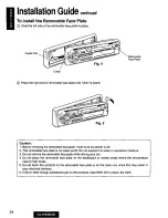 Предварительный просмотр 24 страницы Panasonic CQ-R155 Operating Operating Instructions Manual