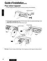 Предварительный просмотр 42 страницы Panasonic CQ-R155 Operating Operating Instructions Manual