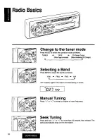 Предварительный просмотр 10 страницы Panasonic CQ-R215 Operating Operating Manual