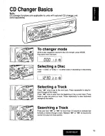 Предварительный просмотр 15 страницы Panasonic CQ-R215 Operating Operating Manual