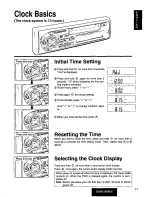 Предварительный просмотр 17 страницы Panasonic CQ-R215 Operating Operating Manual