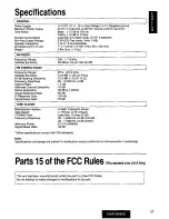 Предварительный просмотр 27 страницы Panasonic CQ-R215 Operating Operating Manual