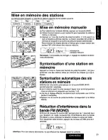 Предварительный просмотр 31 страницы Panasonic CQ-R215 Operating Operating Manual