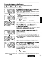 Предварительный просмотр 51 страницы Panasonic CQ-R215 Operating Operating Manual