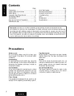 Preview for 2 page of Panasonic CQ-R221W Operating Instructions Manual