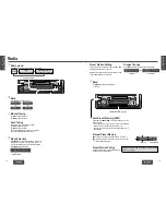 Preview for 8 page of Panasonic CQ-R223W Operating Instructions Manual