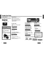 Preview for 8 page of Panasonic CQ-R253U Operating Instructions Manual
