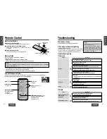 Preview for 10 page of Panasonic CQ-R253U Operating Instructions Manual