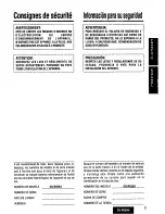 Предварительный просмотр 3 страницы Panasonic CQ-R253U User Manual