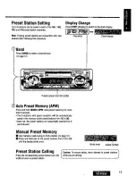 Предварительный просмотр 13 страницы Panasonic CQ-R253U User Manual