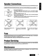 Предварительный просмотр 21 страницы Panasonic CQ-R253U User Manual