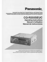 Panasonic CQ-R255 Operating Operating Instructions Manual предпросмотр