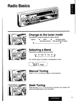 Предварительный просмотр 11 страницы Panasonic CQ-R255 Operating Operating Instructions Manual