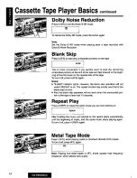 Предварительный просмотр 14 страницы Panasonic CQ-R255 Operating Operating Instructions Manual