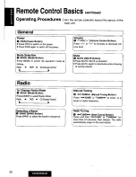 Предварительный просмотр 20 страницы Panasonic CQ-R255 Operating Operating Instructions Manual