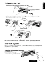 Предварительный просмотр 27 страницы Panasonic CQ-R255 Operating Operating Instructions Manual