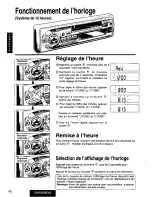 Предварительный просмотр 42 страницы Panasonic CQ-R255 Operating Operating Instructions Manual