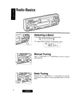 Предварительный просмотр 6 страницы Panasonic CQ-R45EN Operating Instructions Manual