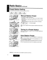 Предварительный просмотр 8 страницы Panasonic CQ-R45EN Operating Instructions Manual