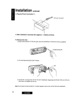 Предварительный просмотр 20 страницы Panasonic CQ-R45EN Operating Instructions Manual