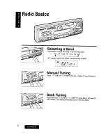 Предварительный просмотр 8 страницы Panasonic CQ-R535EW Operating Instructions Manual