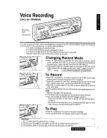 Preview for 6 page of Panasonic CQ-R575EW Operating Instructions Manual