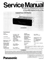 Предварительный просмотр 1 страницы Panasonic CQ-RD310LEN Service Manual